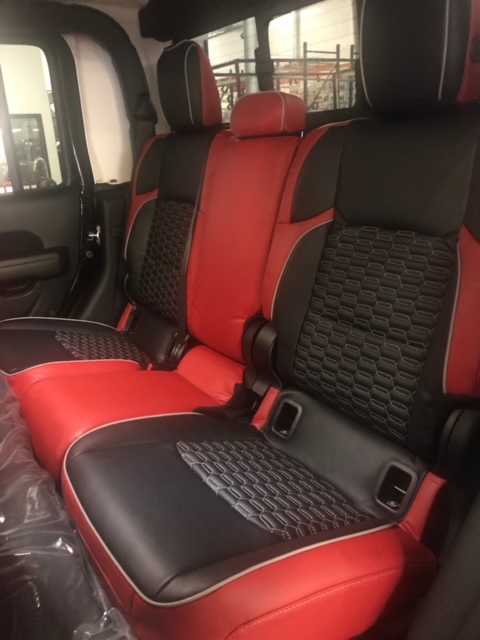 custom leather seats for a car in dallas